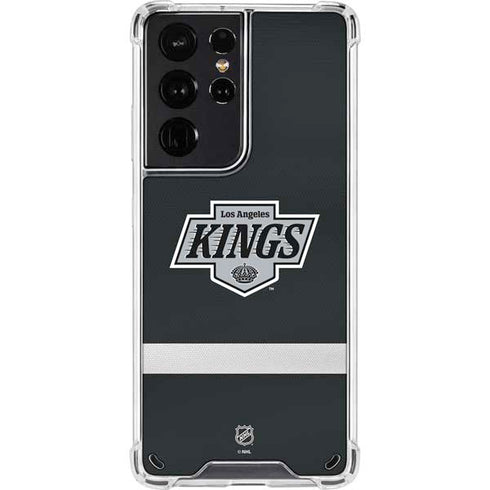NHL Los Angeles Kings Jersey Galaxy S21 Ultra 5G Clear Case